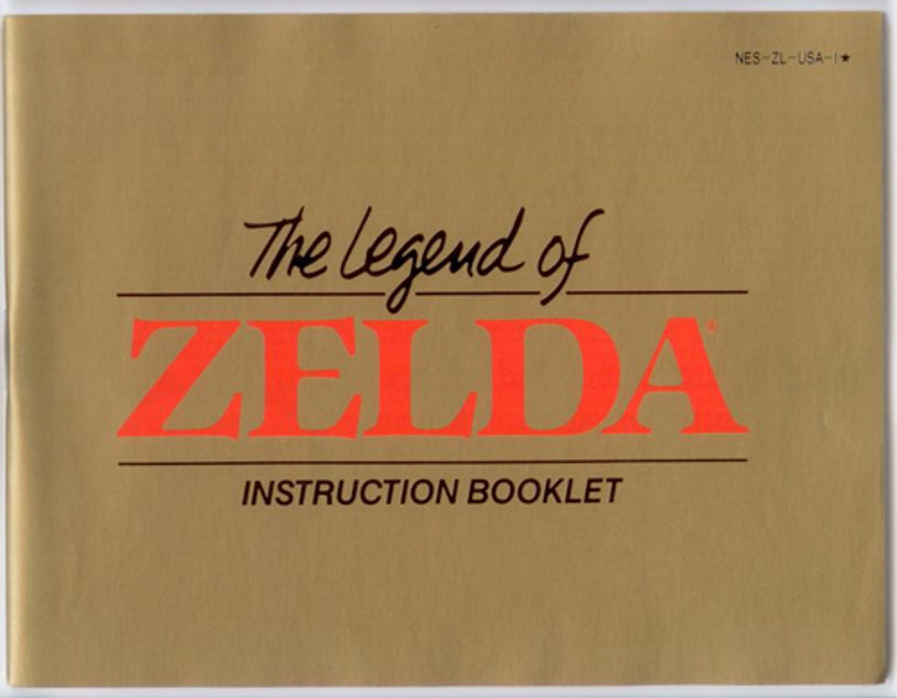 Zelda Manual Cover